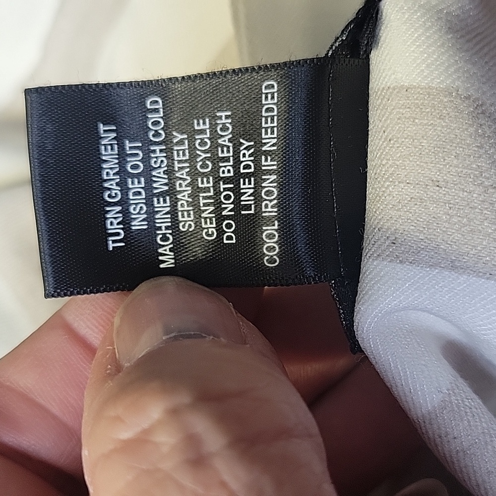 SOHO Striped Beige and White Skirt NWOT - Picture 6 of 8